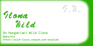 ilona wild business card